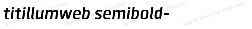titillumweb semibold字体转换